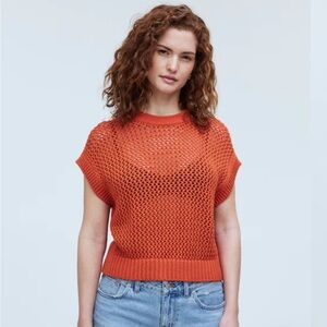 NWT Madewell Open-Stitch Sweater Tee